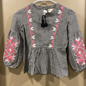 SOLD…This is an adorable embroidered top, and I am re-posing.